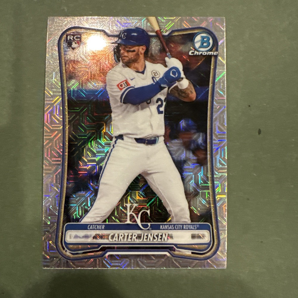 2026 Bowman Carter Jensen #95 Mojo Refractor Rookie Royals